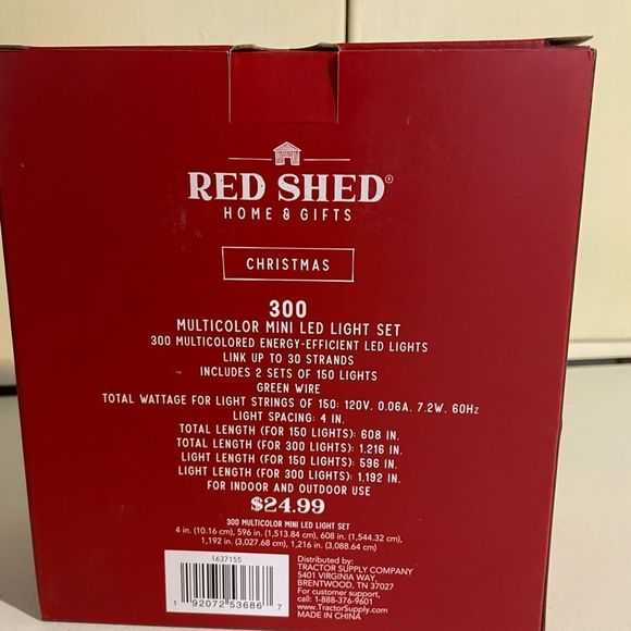 Red Shed Christmas Lights - Picture 2 of 2